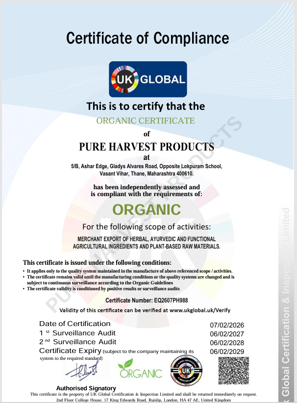 organic certificate